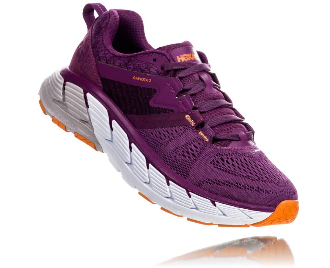 Hoka One One Gaviota 2 South Africa - Womens Stability Running Shoes - Purple / Light Gold,FJAYG-895